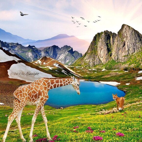 Landscape Architecture Nature Composite‎ Wall Art Fantasy Print - Picture 2 of 5